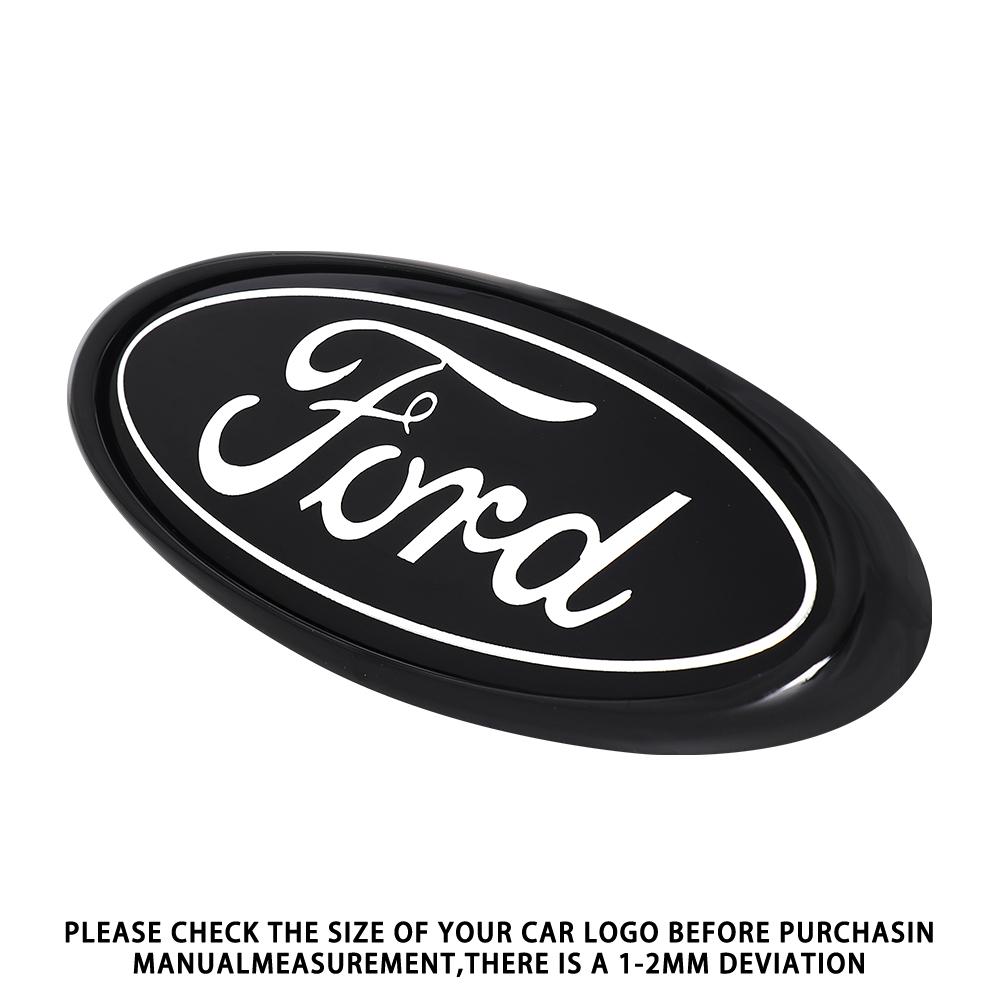QVHI3 Car Front Hood Grille Emblem Bagde Sticker Cover Accessories Auto Styling For Ford Focus Kuga Mondeo SMax Fiesta Ranger Mustang