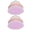 2 Pcs  Makeup Brush Purple Flat Top Rhombus Makeup Brush with Storage Box