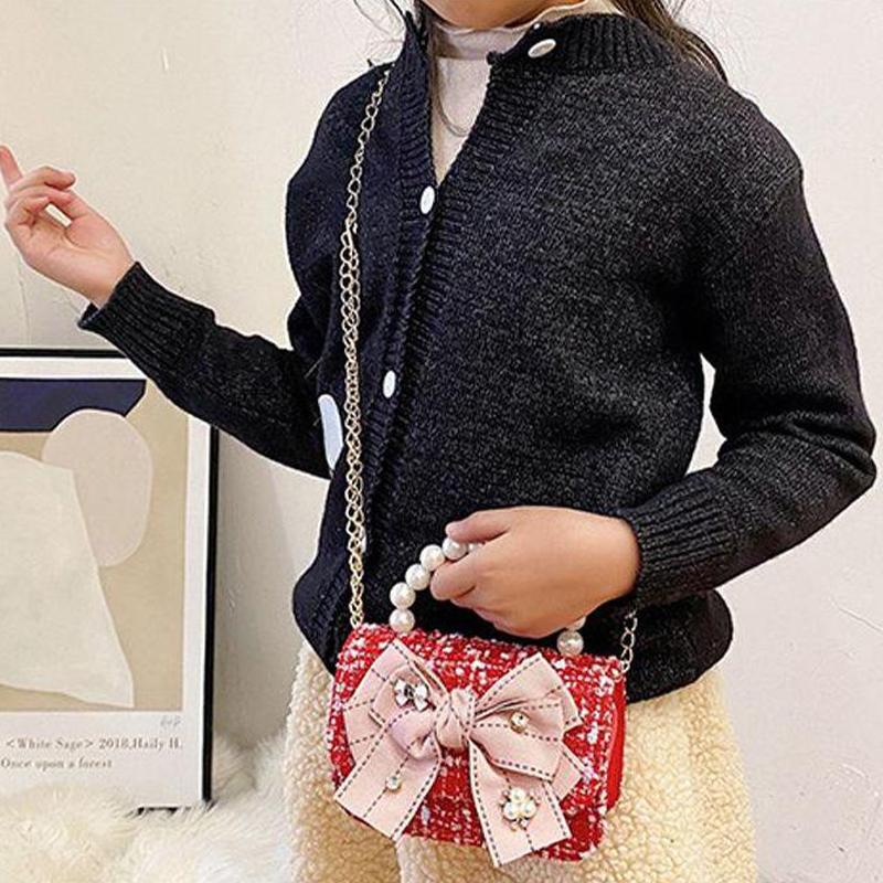 

Fashionable And Cute Children S Bag Pearl Handheld Mini Shoulder Bag