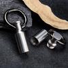 Unique Keychain Pill-Holder Container Stainless Steel Pill-Box Pill-Case Outdoor