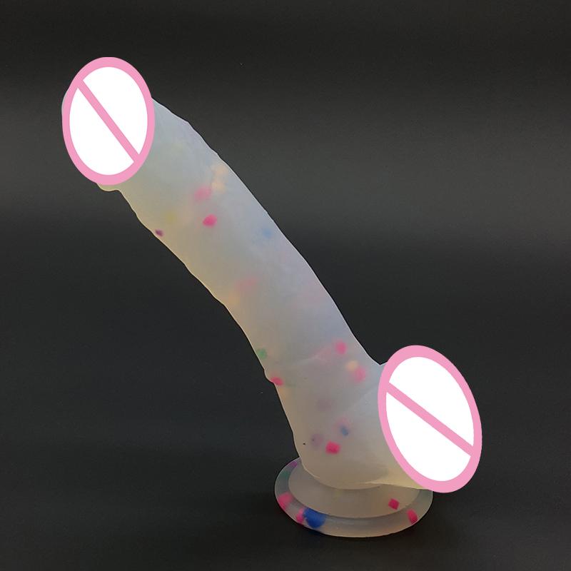 Colorful Lambskin Dildo Huge Realistic Cock Adult Liquid Silicone Dildo Sex Toys for Woman Silicone Penis Realistic Dildo
