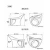 YAC 80 Series Noah Voxy Esquire Air Conditioner Drink Holder Driver Seat + Passenger Seat Set SY-NV9/SY-NV10 TOYOTA ZWR/ZRR80 Series NOAH VOXY ESQUIRE