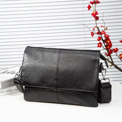 Men's Trendy Single Shoulder Bag: Ultra-Thin, Large Capacity, Fashionable Crossbody for Casual Use