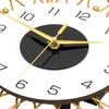 Luxury Wall Clock with Light Modern Art Metal Acrylic Wall Clocks Elegant Aesthetic Watches Home Room Decorations Ornaments