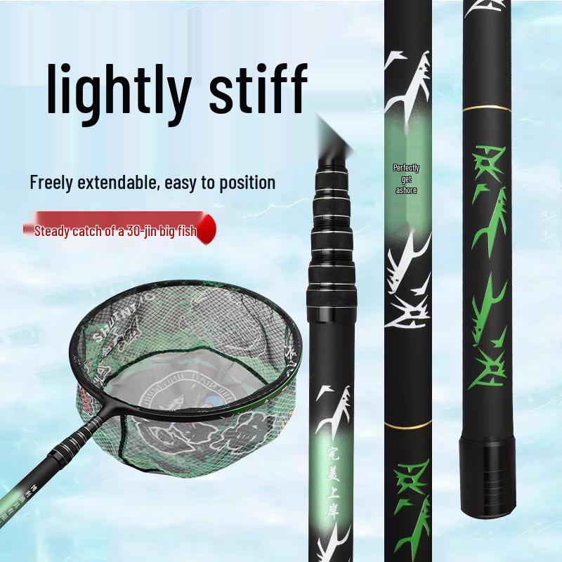 TLXT Telescopic Carbon Fiber Fishing Landing Net