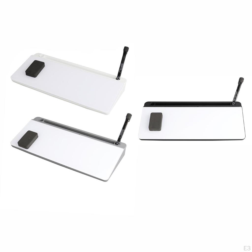 Glass Desk Whiteboard ,Desk Organizer, Desktop with Drawer, Dry Erase White Board ,Computer Keyboard