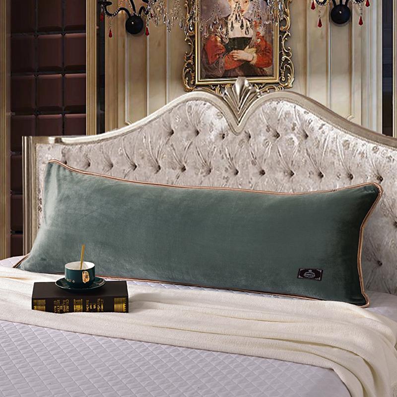 48*120cm Length Winter Sleep Pillowcase Thick Coral Fleece Pillow Case Soft Flannel Warm Pillow Cover For Couple Home Bedding