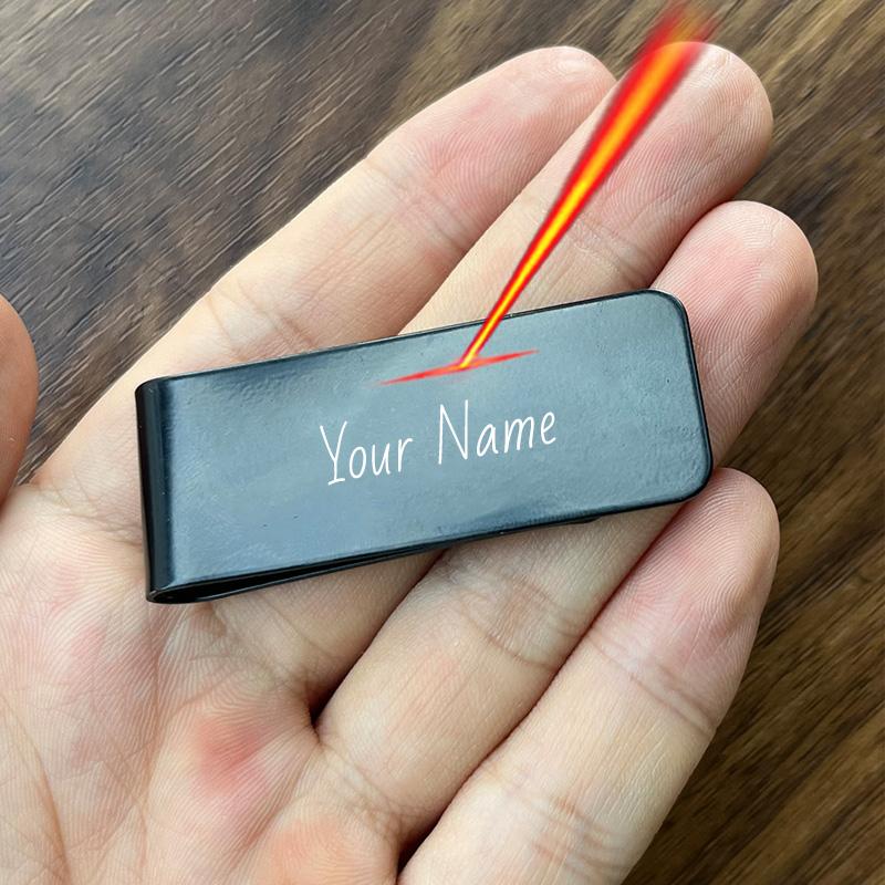 

Персонализированный зажим для денег с гравировкой Подарок Индивидуальный гравированный зажим для купюр Кошелек Персонализированный подарок для папы Зажим для денег для мужа