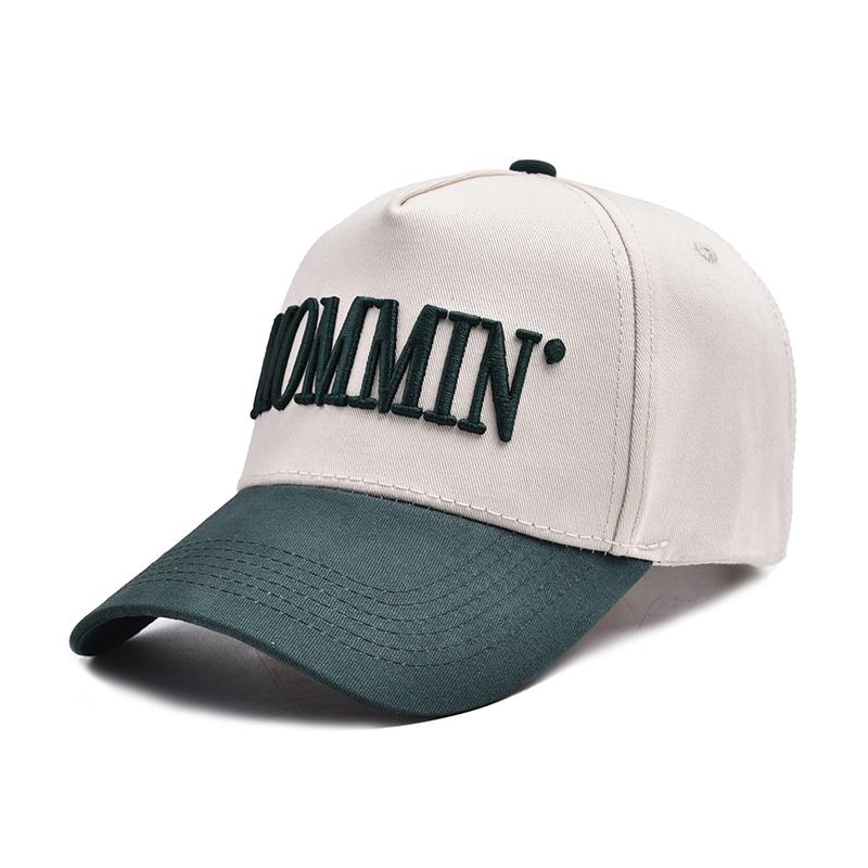 New Outdoor 3D Embroidery MOMMIN Cotton Baseball Hat Retro Women Adjustable Trucker Cap Casual Men Splicing Color Snapback Hats
