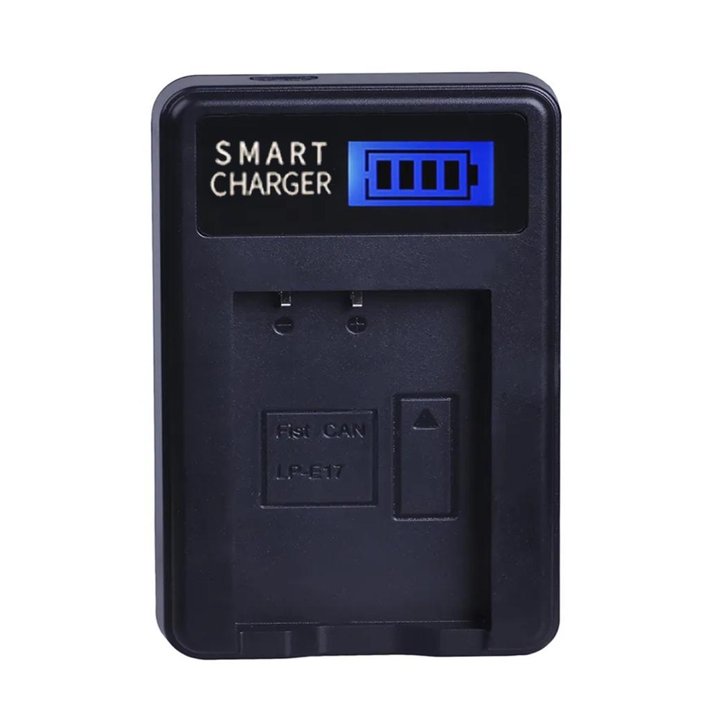 LP-E17 LPE17 LP E17 USB Battery Charger with LCD Screen Replacement for EOS Rebel T6i 750D 800D 200D 8000D Kiss