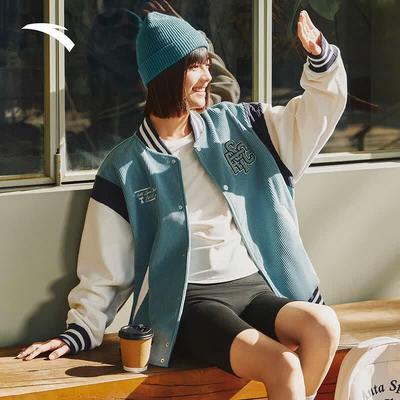 Anta Winter Couple's Fleece Baseball Jacket