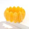 Vintage Acrylic Amber Elastic Geometric Bracelets Bangles for Women Stretchy Resin Big Cuff Bracelet Designer Jewelry 2025