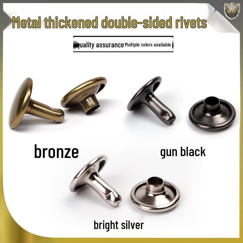 4-12mm DIY Metal Double-Sided Cap Rivet - Decorative Shoe Repair Accessory