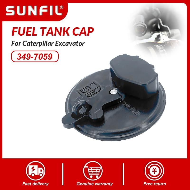 Fuel Tank Cap 349-7059 Fits For Caterpillar Excavator 311D 312D 312D L 312D2 312D2
