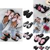 Chic And Comfortable Women Ladies Flat Slip On Sliders Slippers With Bow Accent