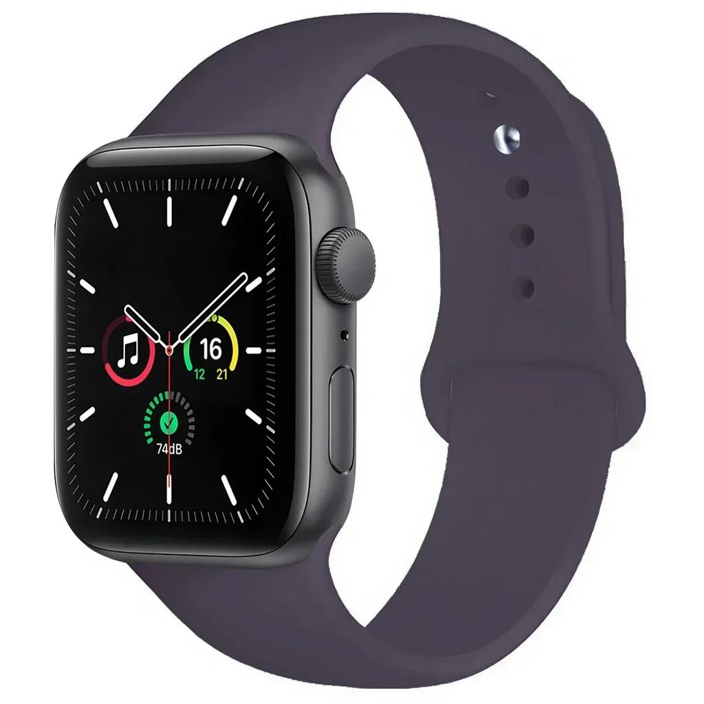 Silicone Band For Apple Watch straps 45mm 44mm 40mm 41mm 42mm-46mm sport bracelet iwatch series 8 7 6 5 4 3 SE 9 10 Ultra 2 49mm