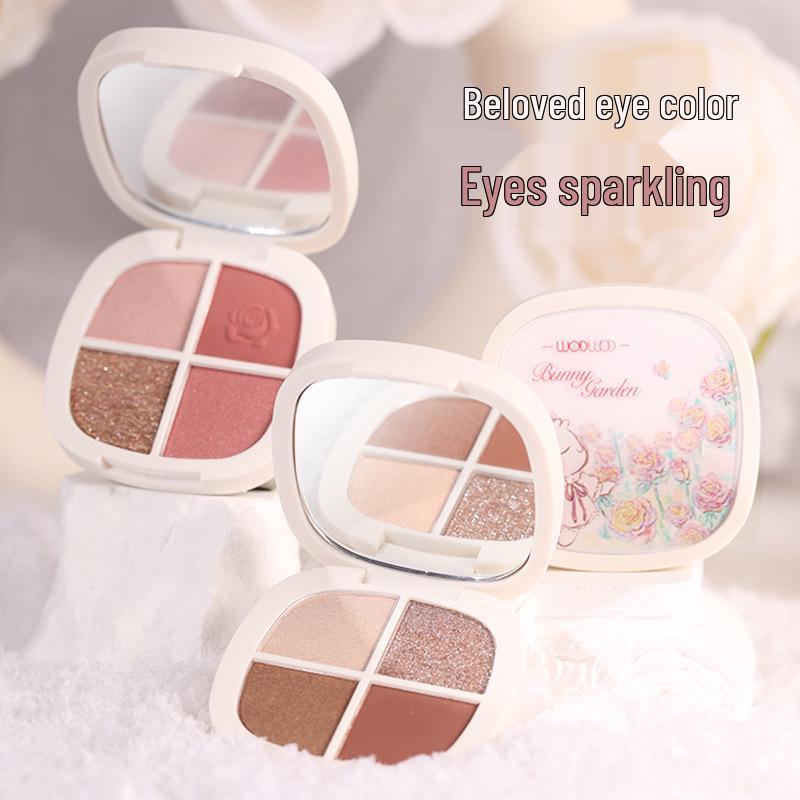 WODWOD Velvet Soft Eyeshadow Palette: Matte, Shimmer, Glitter, Long-Lasting, No-Fall Formula.