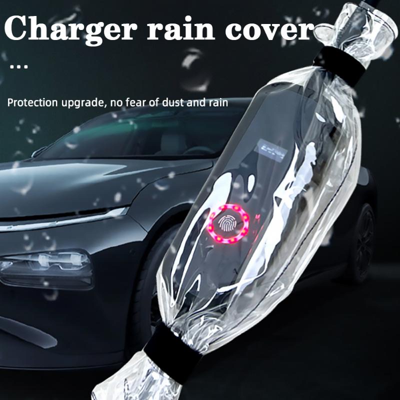 Wasserdichte Ladeabdeckung Regenschutz für Elektroautos Staubdichte Steuerbox Wasserdichte Tasche Steckdosenleiste Steckerschutz für Kraftfahrzeuge Outdoor