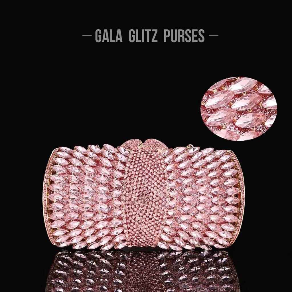 European-American Rhinestone Clutch: Creative Hollowed-Out Women's Evening Handbag for Banquets