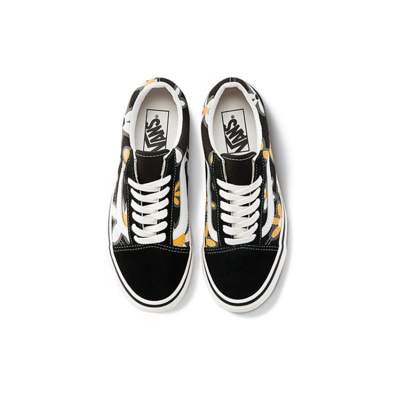 Vans Style 36 Retro Casual Skateboarding Shoes Unisex Black Printing 'Black Yellow White' Vans VN0A38G22T6