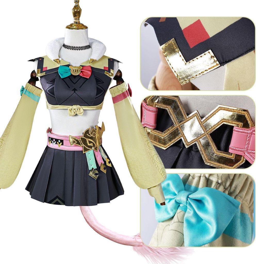 Genshin Impact Varesa Cosplay Costume With Accessories For Anime Role Play