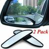 2x Auto Car Blind Spot Mirror 360° Wide Angle Convex Rear Side View Mirror Parts