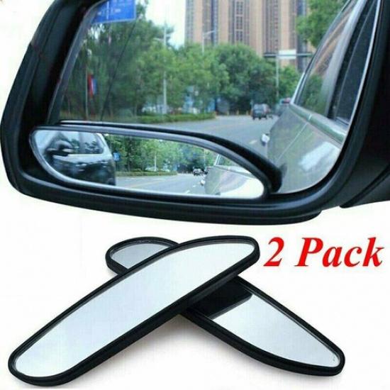 2x Auto Car Blind Spot Mirror 360° Wide Angle Convex Rear Side View Mirror Parts
