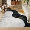 Modern Golden Geometry Carpet for Living Room Light Luxury Rug for Bedroom Decor Large Area Lounge Sofa Side Floor Mats alfombra
