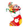 Christmas Socks, Penguin Static Stickers, Shopping Mall Holiday Decorations, Window Decorations, Restaurant Atmosphere, Glass Door Stickers