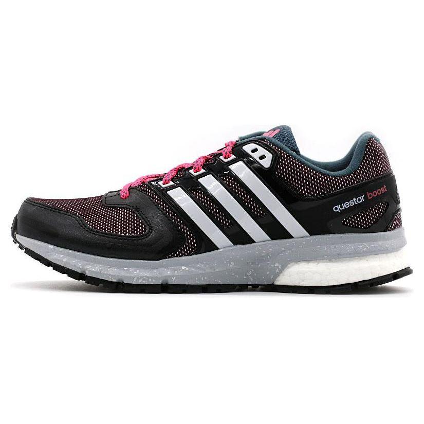 

Adidas Амортизирующие низкие кроссовки женские кроссовки черно-розовые S31667 37⅓