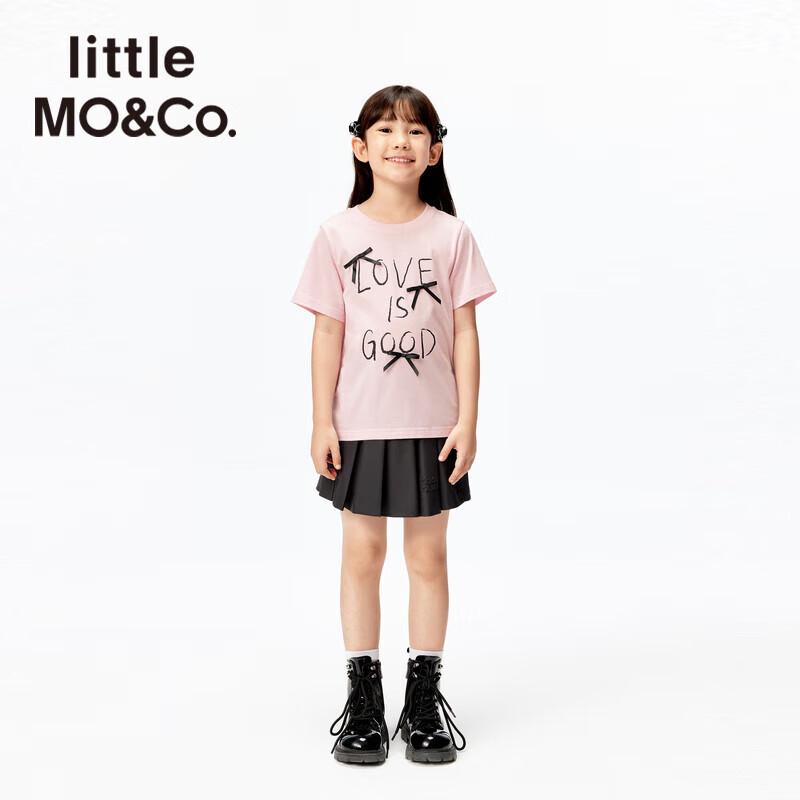 Little MO&Co. Girls' Bow Short Sleeve T-Shirt