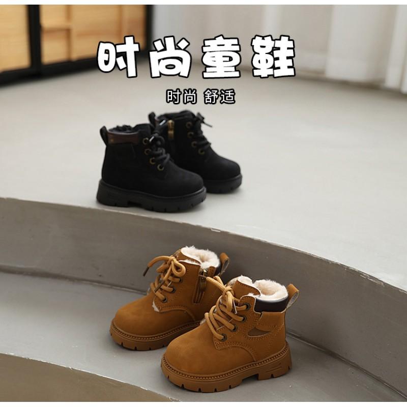 Kids Winter Warm Martin Boots Toddlers Soft Sole Non-Slip Toddler Boys Girls Neutral Style