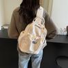 Nylon Backpack Lightweight Commuter Backpack Solid Color Tote