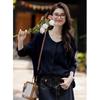 Moka Na Women's Fashion Long-Sleeve Knit Sweater