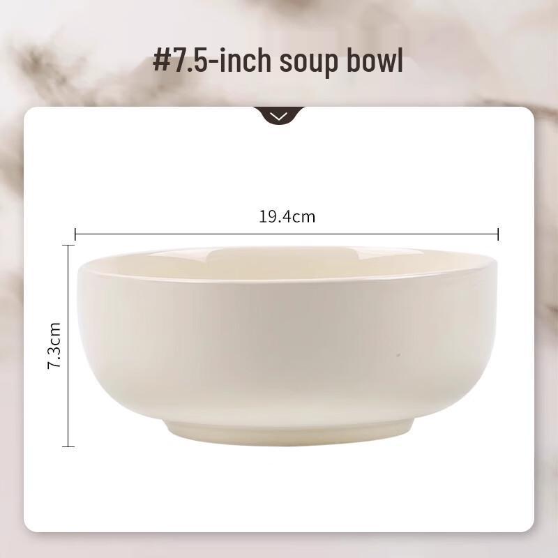 

Lin Pan Elegant Cream Ceramic Tableware Collection