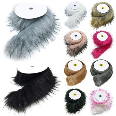 Faux Fuchs Pelz Trim Plüsch Stoff Band Bänder Streifen Trimmen DIY Schal Schal Mantel Kleidungsstück Kapuze Hut Kragen Decor Materialien