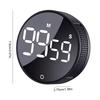 Countdown Rotary Timer with LED Display Digital Countdown Countup Timer Magnetic Digital Timer for Baking Grilling Studying