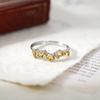 Natural Crystal Stone Ring Live Design S925 Sterling Silver Inlaid with Colorful Treasure Material Jewelry Fashion Jewelry Holiday Gifts