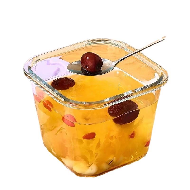 

ZISIZ Microwaveable Square Glass Food Container