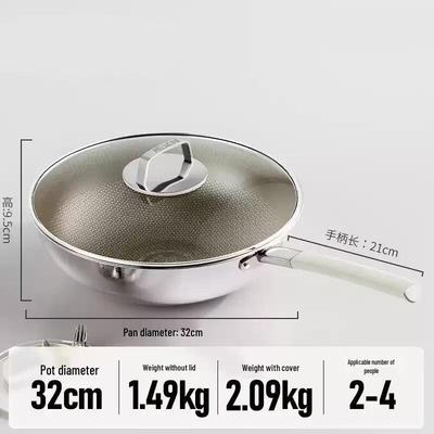 ZISIZ Titanium Non-Stick Induction Wok
