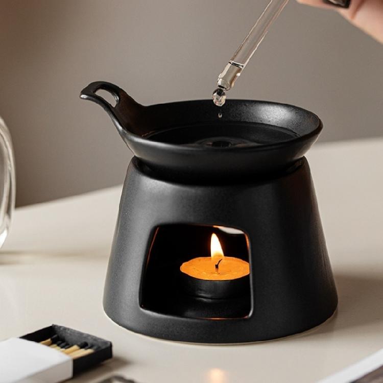 Multifunctional Ceramics Oil Burners Tealight Holder with Split Dish Design And Efficient Home Fragrances Diffusions