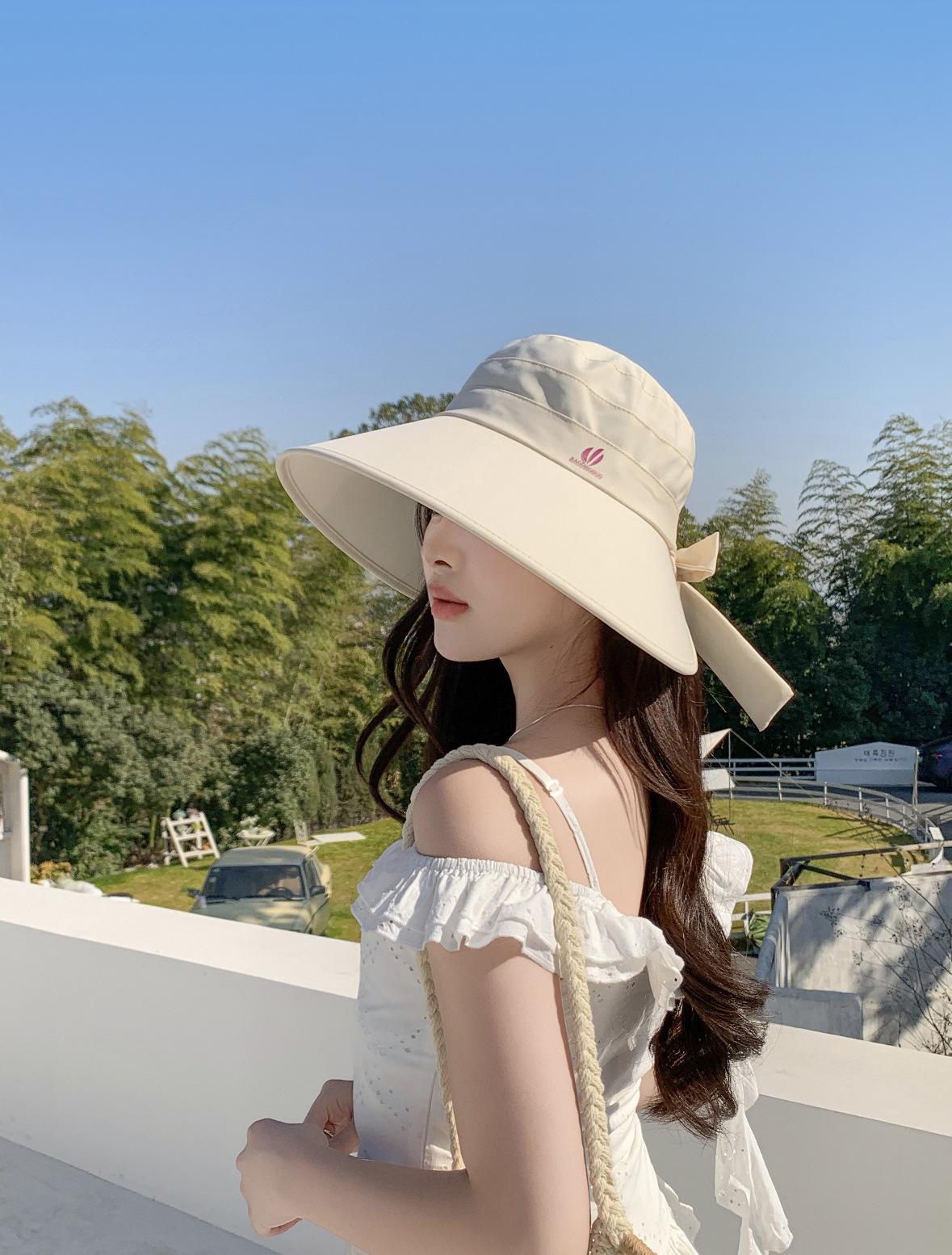 

Hat sun hat sun protection UV protection face small bucket hat 2025 new outdoor wrap-around sun hat
