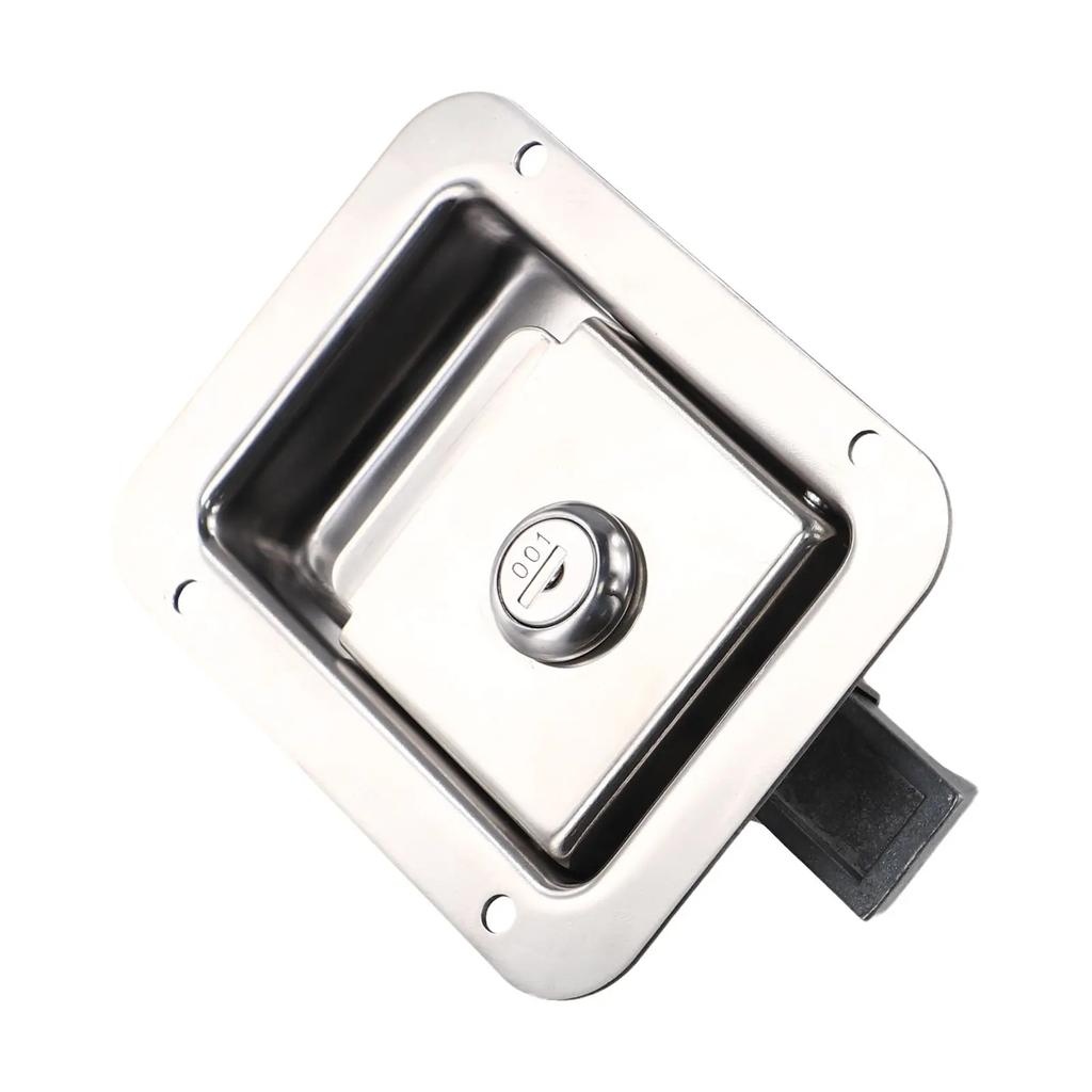 Travel Trailer Lock Stainless Steel RV Door Latch Heavy Duty Recessed Lock Toolbox Chassis Cabinet Door Lock Embedded Panel Lock
