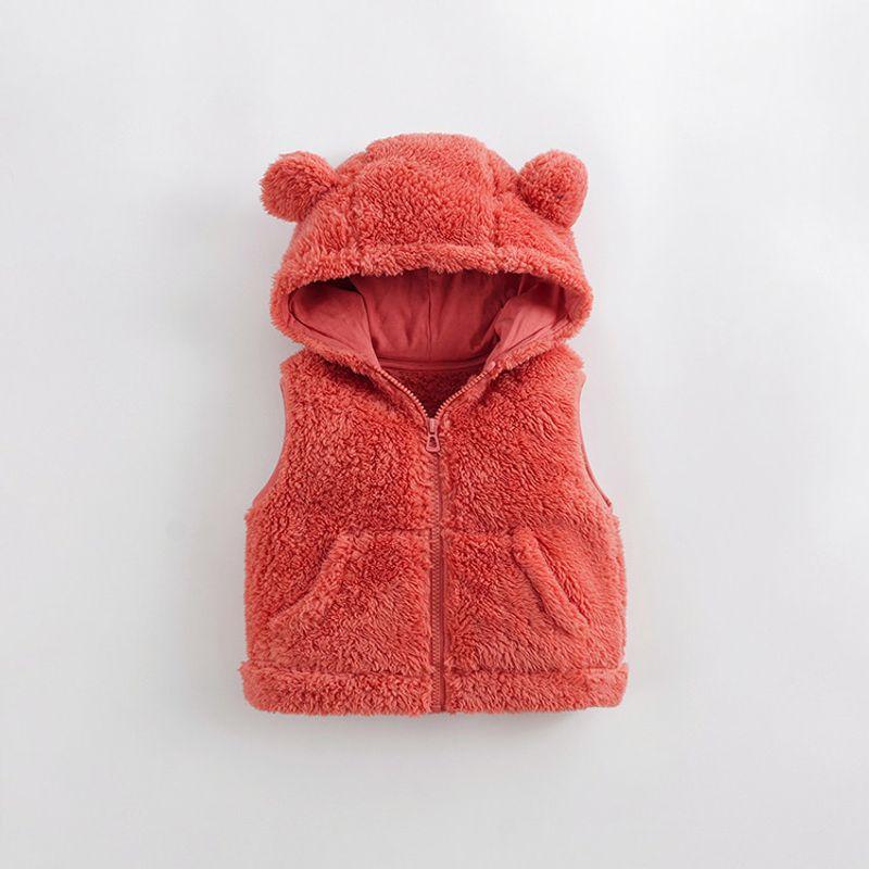 [Anti-Static] Mark Jenny Boys and Girls Double-Sided Comfortable Cotton Velvet New Year s Vest Autumn and Winter Red Top 231290 New Year Red (Pomegranate Red) 120