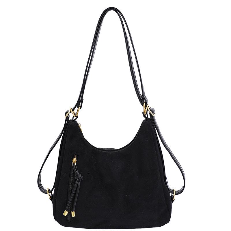 

Винтажный рюкзак-тоут Y2K для женщин большой вместимости - Универсальная осенне-зимняя сумка для поездок премиум-класса чёрный