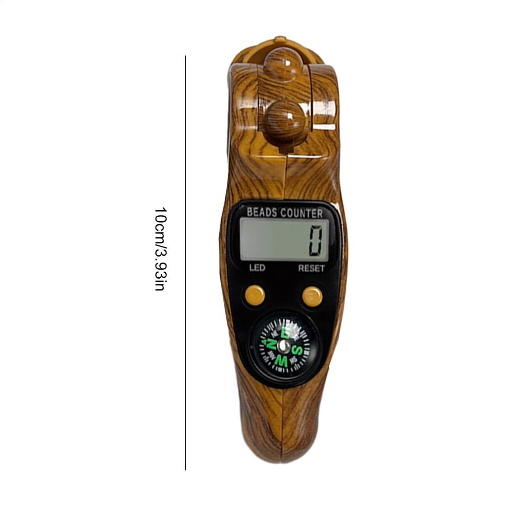 Electronic Decompressions Counter Handheld Rotating Beads Digital Counter With Compass Prayer Beads Finger Counters 1