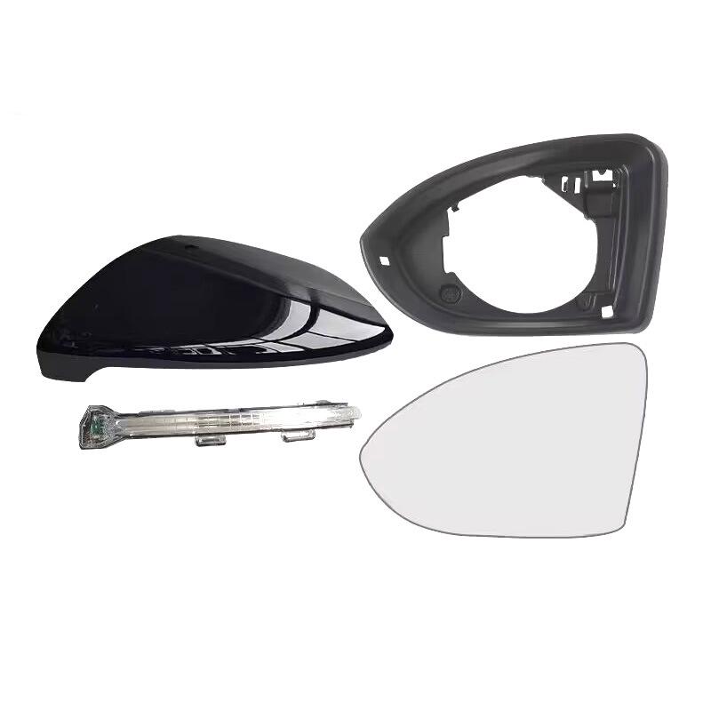 Compatible Rearview Mirror Cover and Turn Signal for 2014-2020 Volkswagen Golf Sportsvan