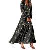 Women's Summer Dresses Casual Long Sleeve Maxi Dresses Cute Floral Maxi Dresses Wedding Guest Dresses Flowing Dresses