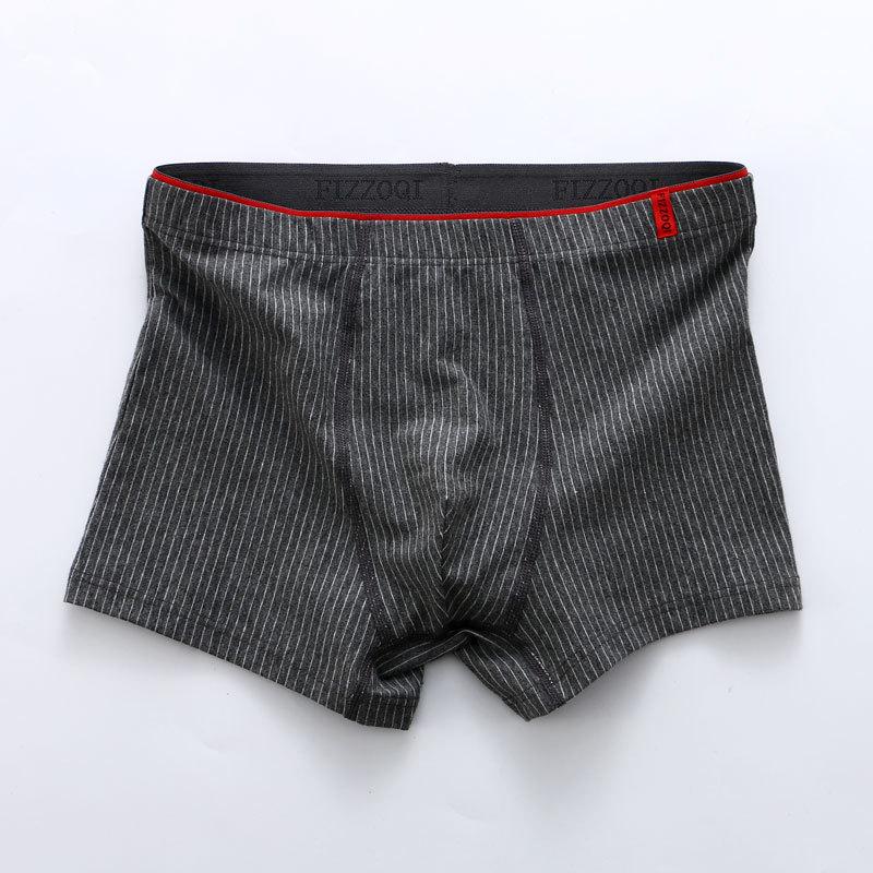 Men's Underwear Cotton Men's Four Corner Pants Breathable Large Size Mid Waist Flat Corner Pants Shorts