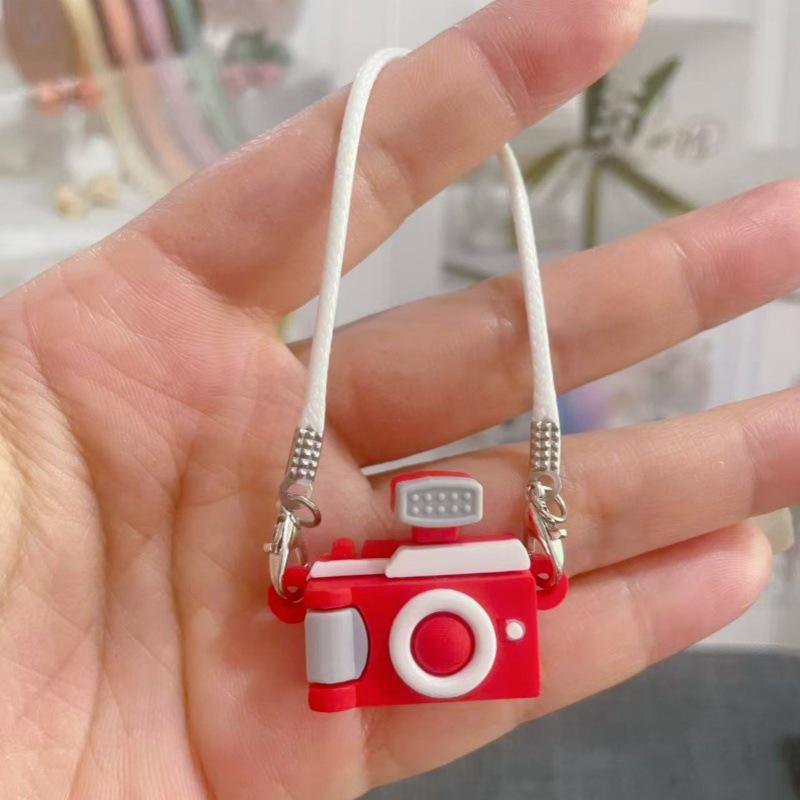 Labbubbu Cartoon Camera Pendant with Plush Doll Accessories